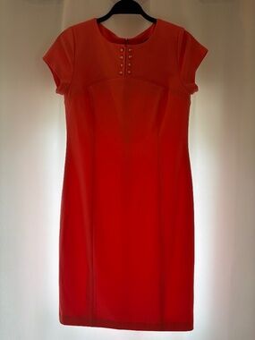 Ivanka Trump Coral Sheath Dress, Size 6 (US)